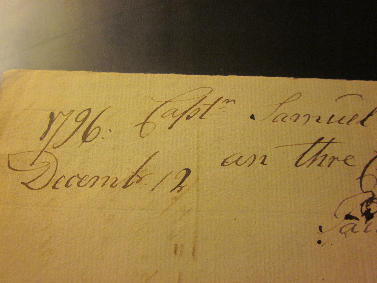 1796 RECEIPT PURCHASE COLLECTIBLE SIGNATURES DATES 
