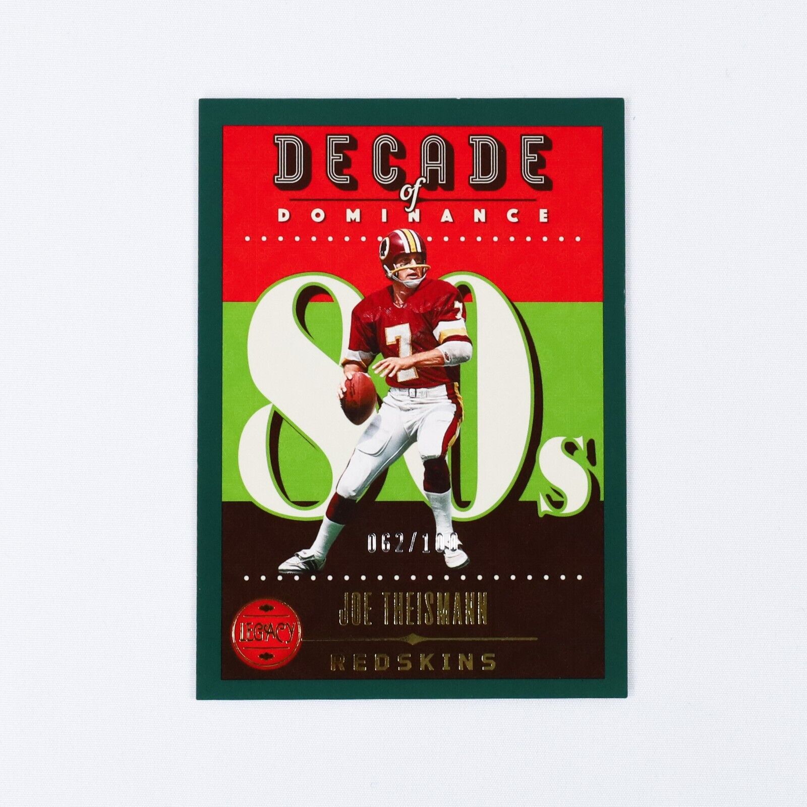 2023 Panini Legacy Football Joe Theismann Decade of Dominance /100 DOD-11