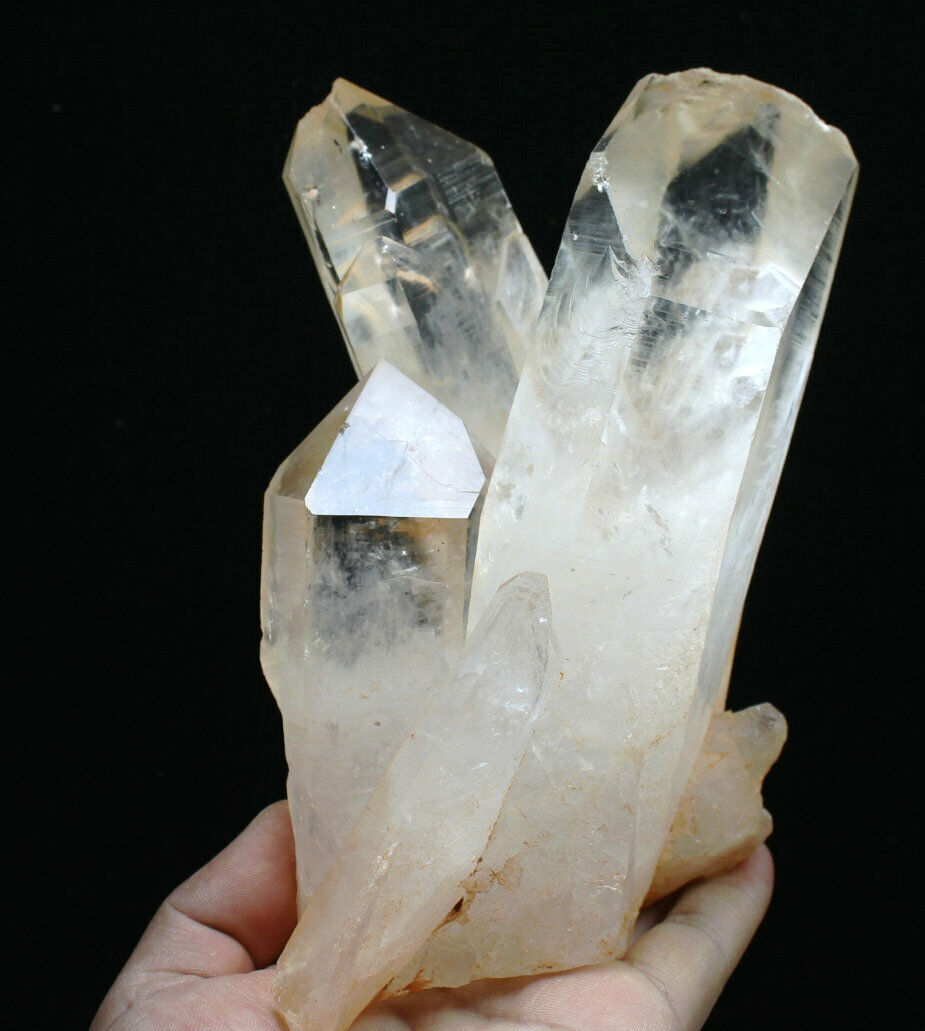 3.71lb Natural Beautiful white Quartz Crystal Cluster POINT Mineral Specimen