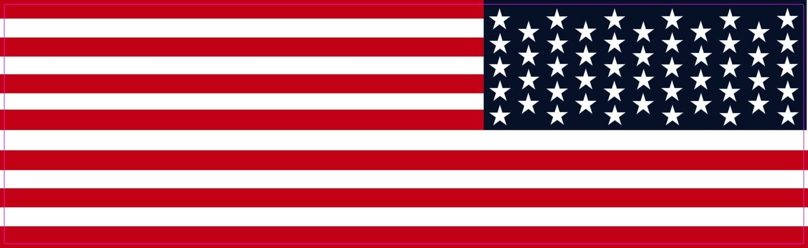 StickerTalk Reverse USA Flag Sticker, 10 inches x 3 inches