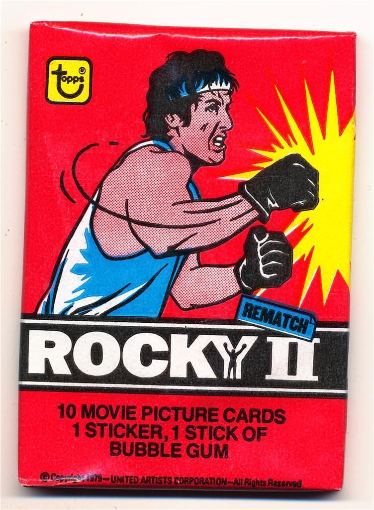 1979 United Artists Rocky II (Movie) Trading Card Pack