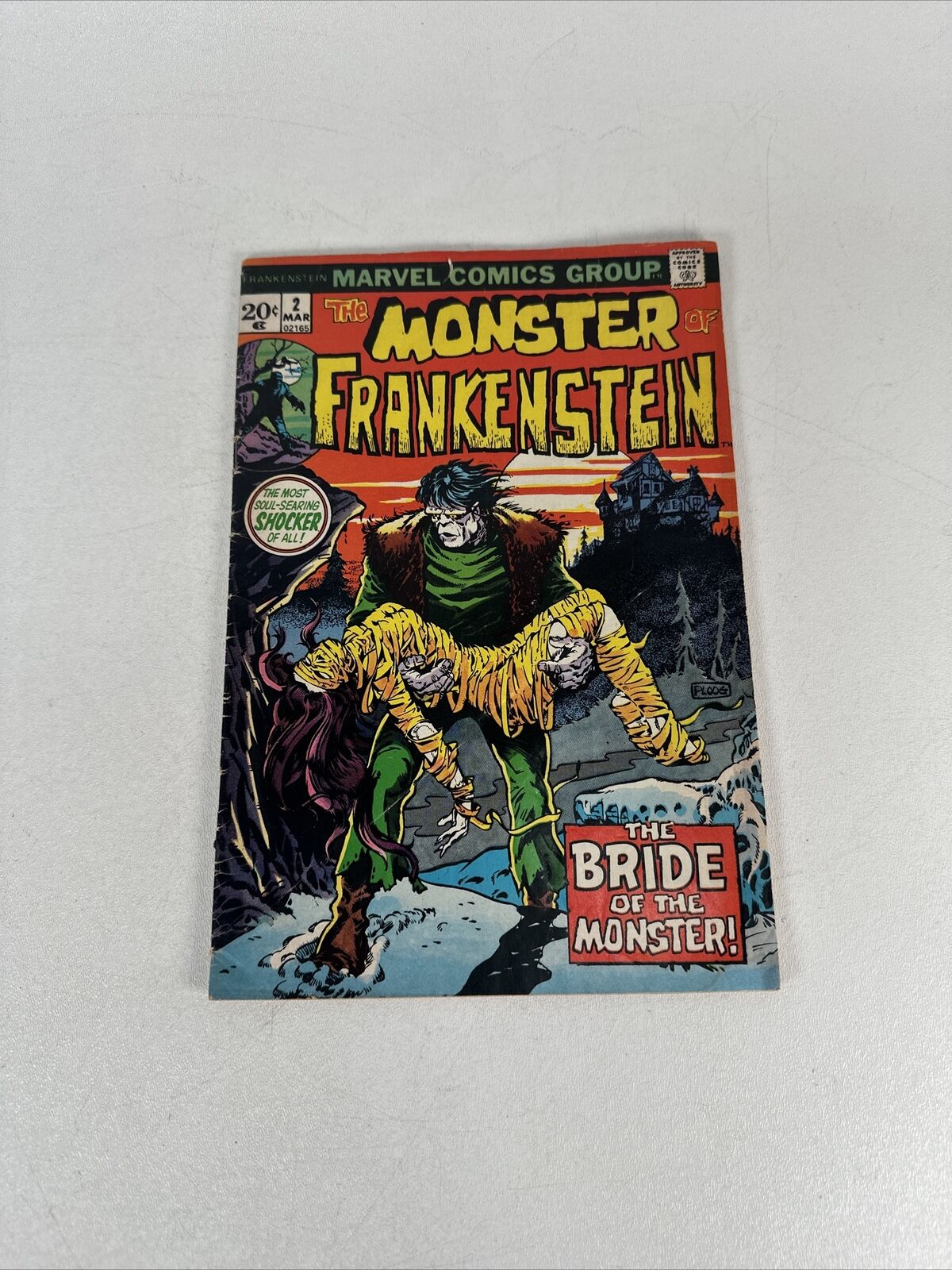 The Monster of Frankenstein #2 Bronze Age Halloween Horror (1973 Marvel Comics)