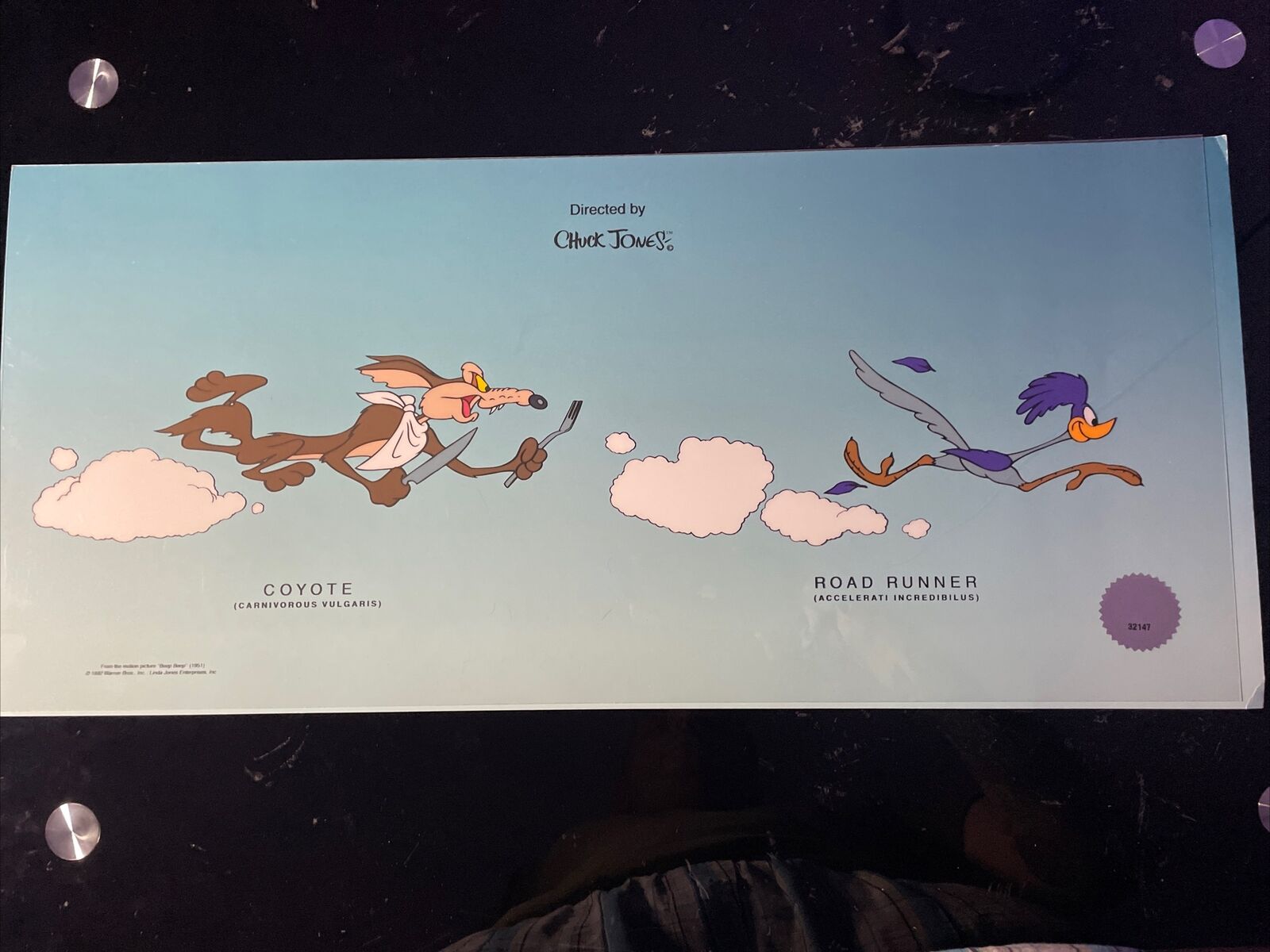 Chuck Jones Animation Cel Limited Edition Wile E Coyote And Road Runner X1