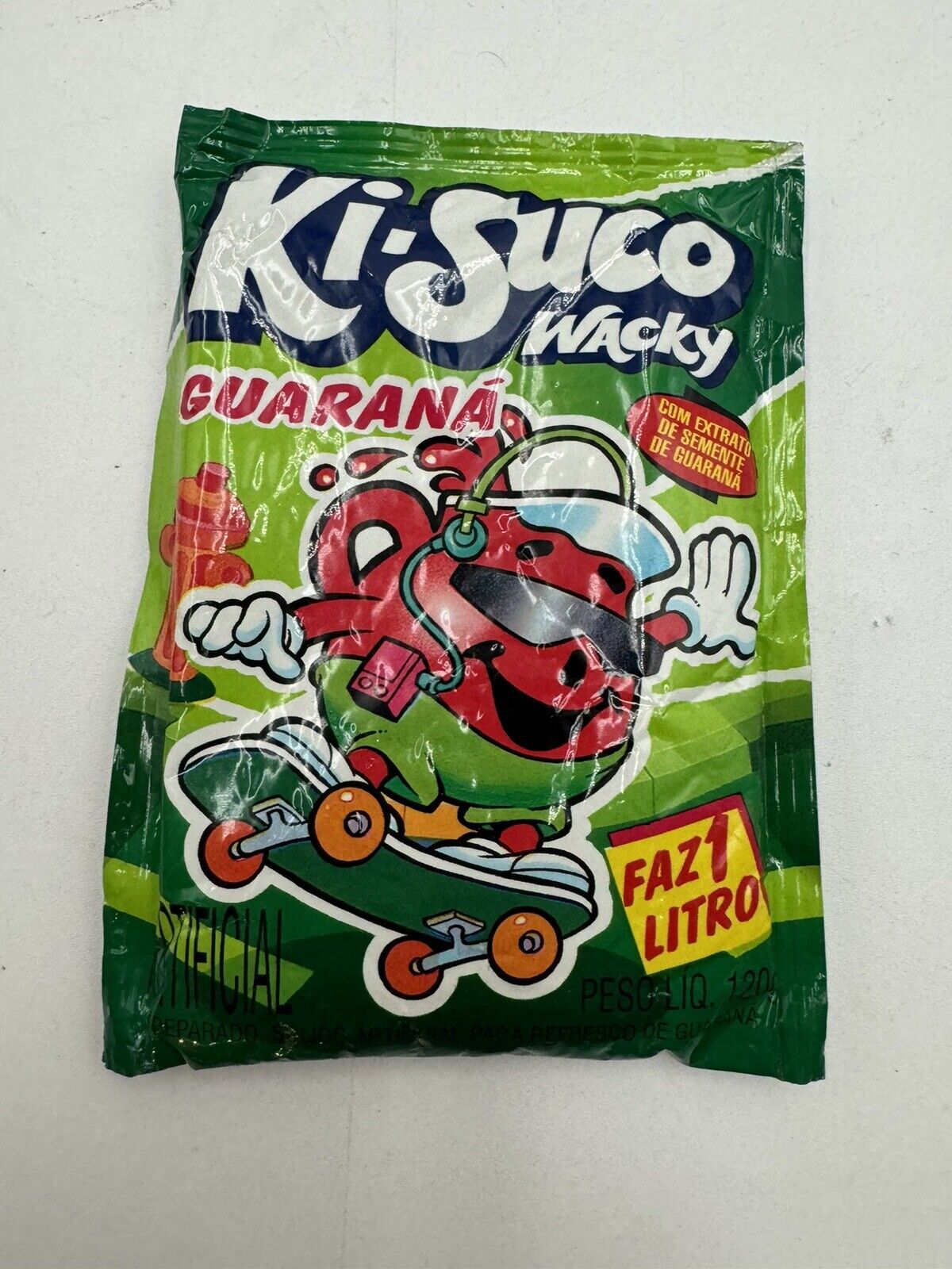 Vintage 90s Brazilian Kool-Aid Ki-Suco Wacky Guarana Flavor RARE