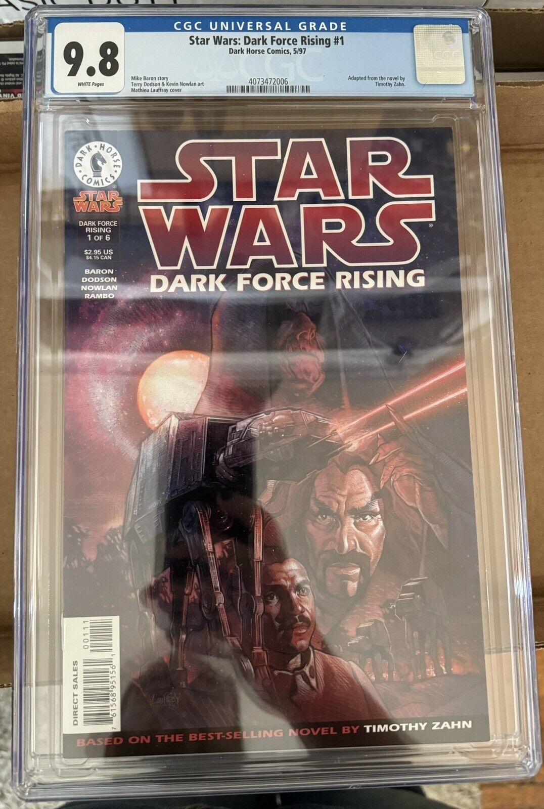 CGC 9.8 Star Wars Dark Force Rising #1 Comic Book 1997 Dark Horse Timothy Zahn