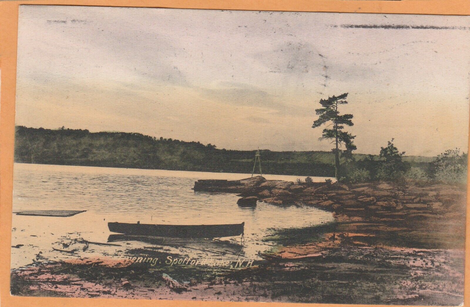 Spofford Lake Chesterfield NH 1908 Postcard