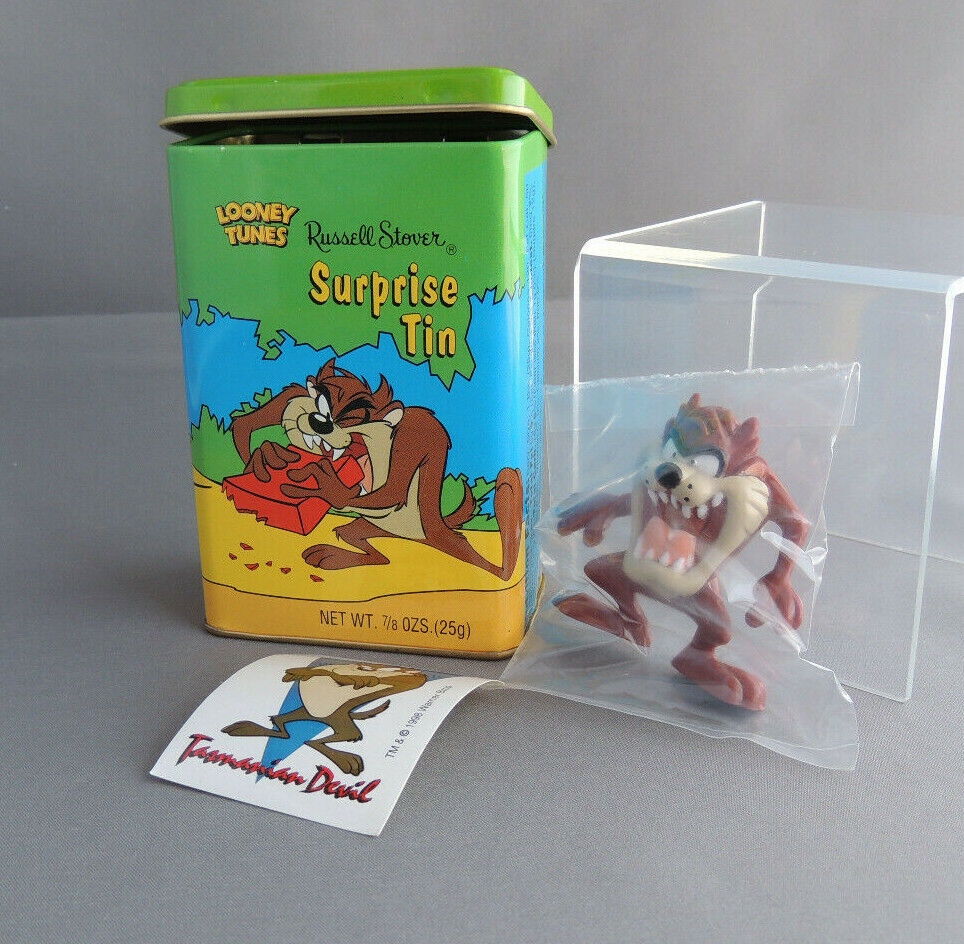 Looney Tunes Russell Stover Collectible tins All w/original stickers & figures