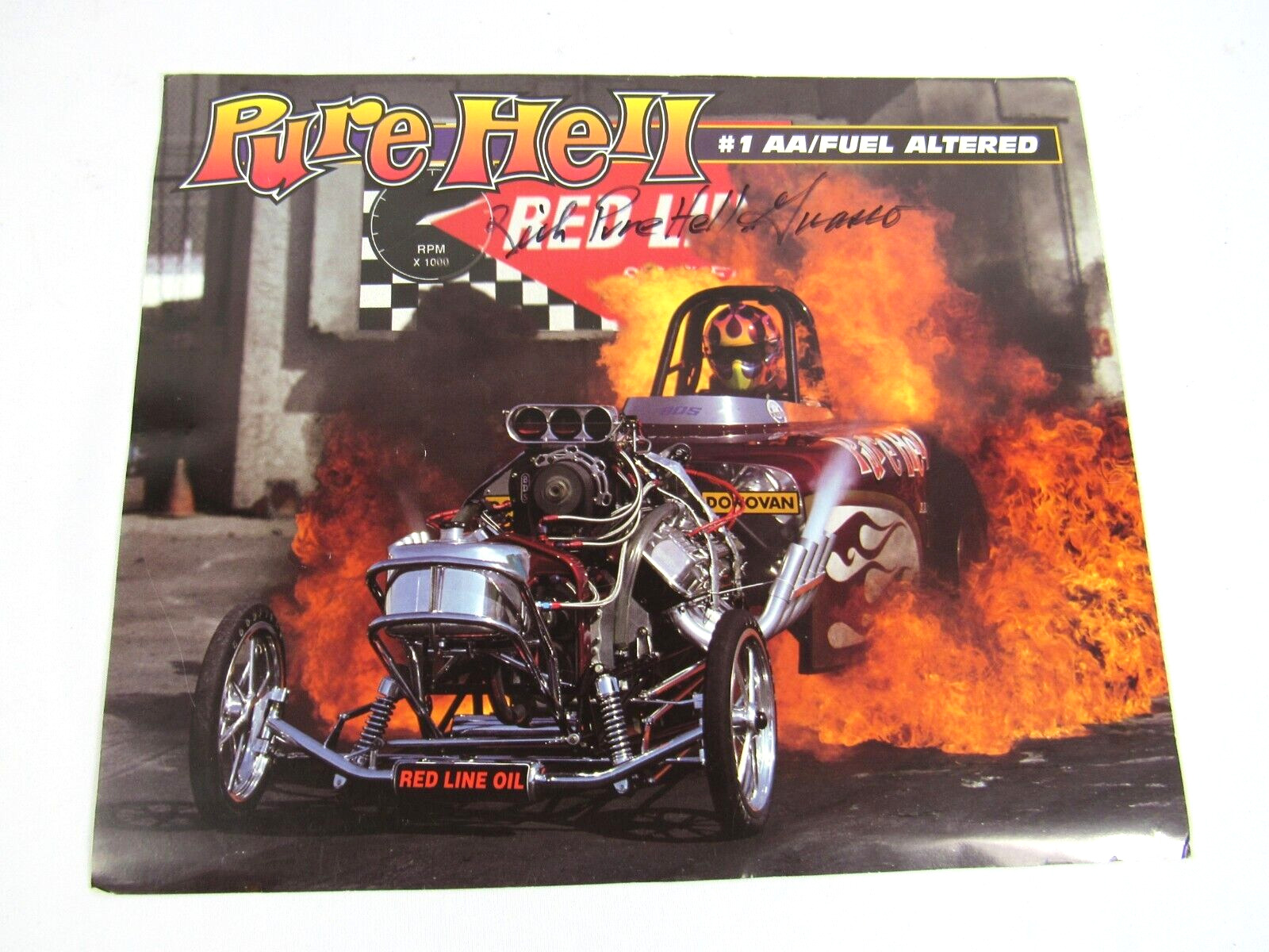 Pure Hell AA/Fuel Altered Drag Picture 8.5x10.25 Rich Guasco Signed Autograph