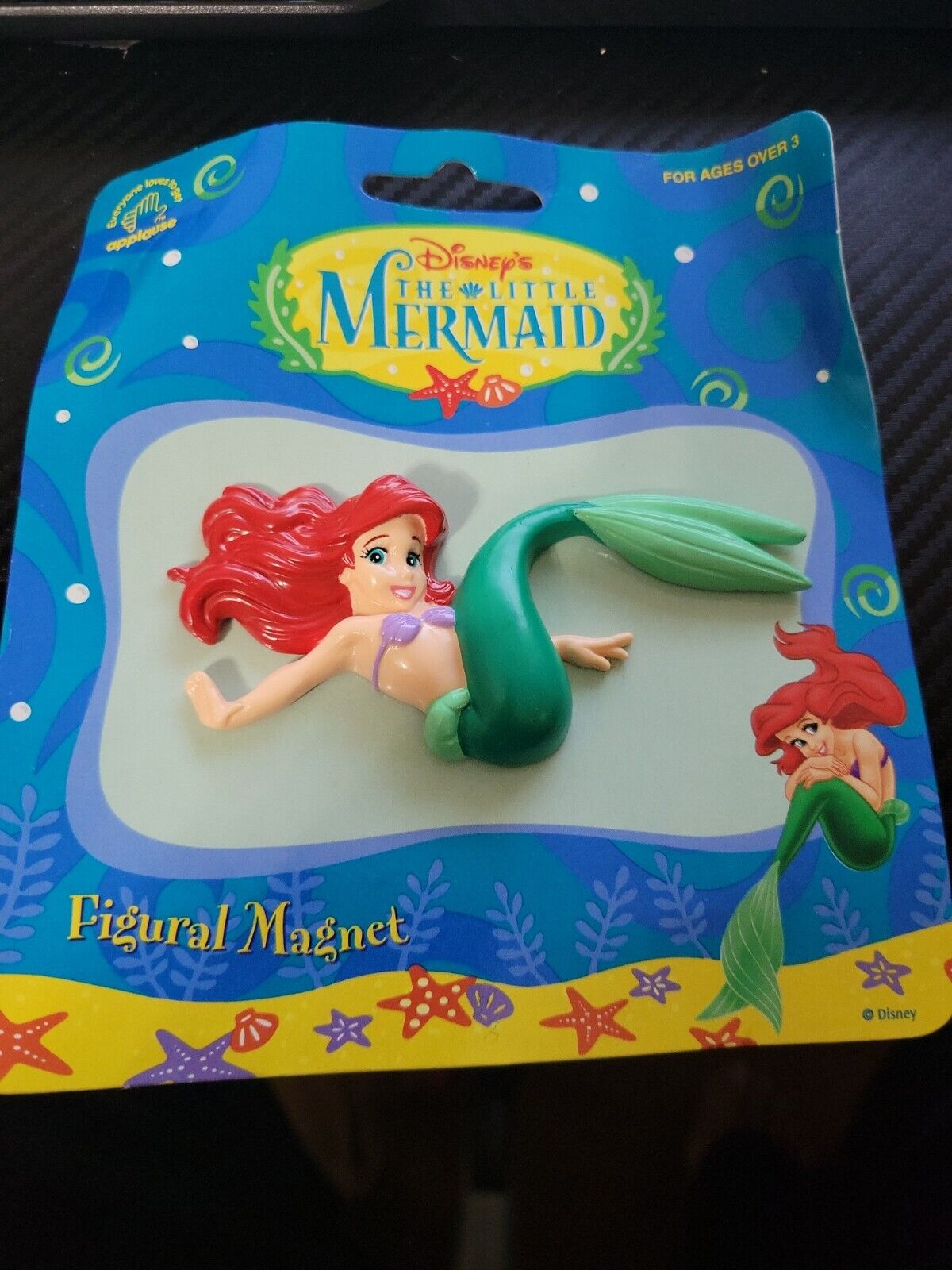 Vintage Disneys The Little Mermaid Ariel Figural Magnet Applause New Old Stock