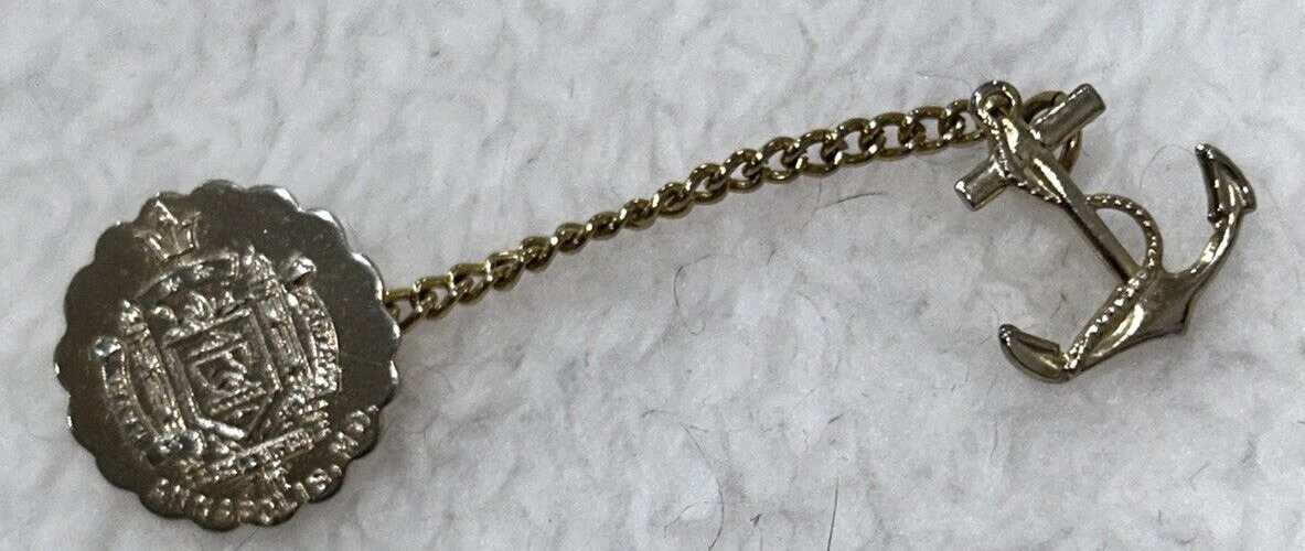 “Naval Academy Annapolis, Maryland” With Gold Chain With Anchor