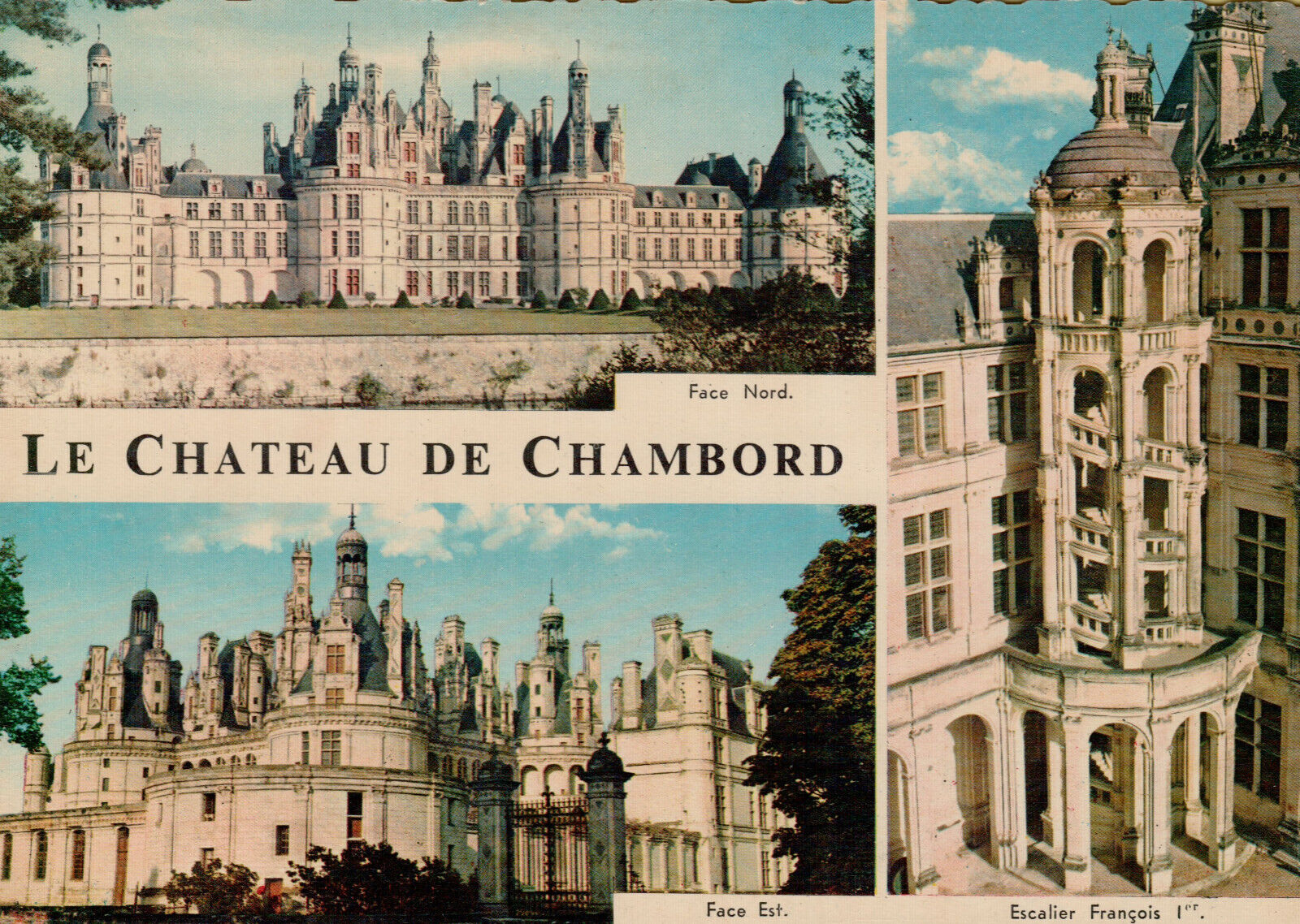 Postcard Chambord France Le Chateau Continental Vintage READ