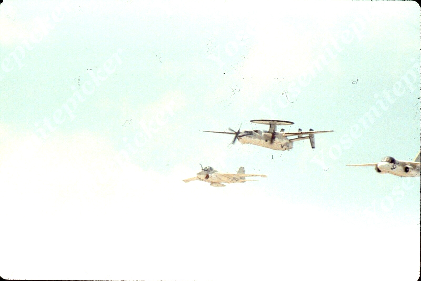sl46  Original Slide 1983 military airplanes in air 179a