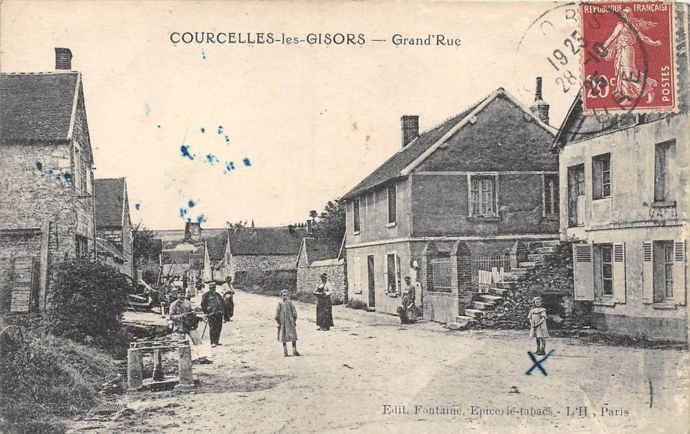 CPA 60 COURCELLES LES GISORS GRAND\'RUE (cpa animated