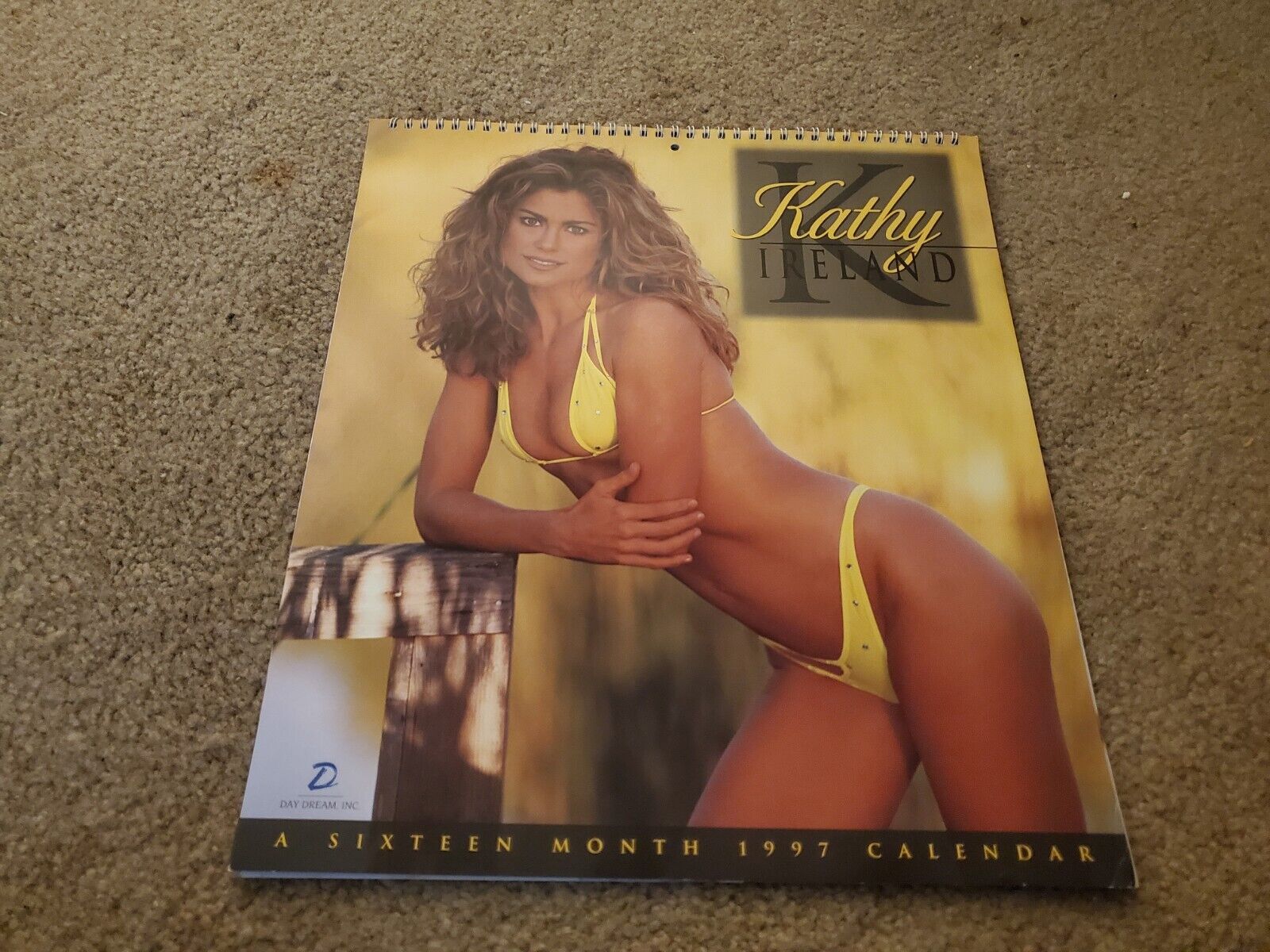 Kathy Ireland 1997 Over-Size Calendar 17X12 2025