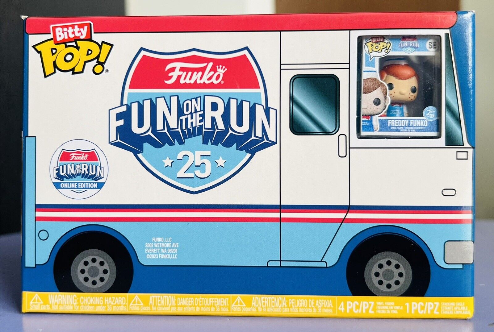 Funko Bitty Pop: FREDDY FUNKO and PROTO 4 Pack 2023 Fun on the Run Exclusive