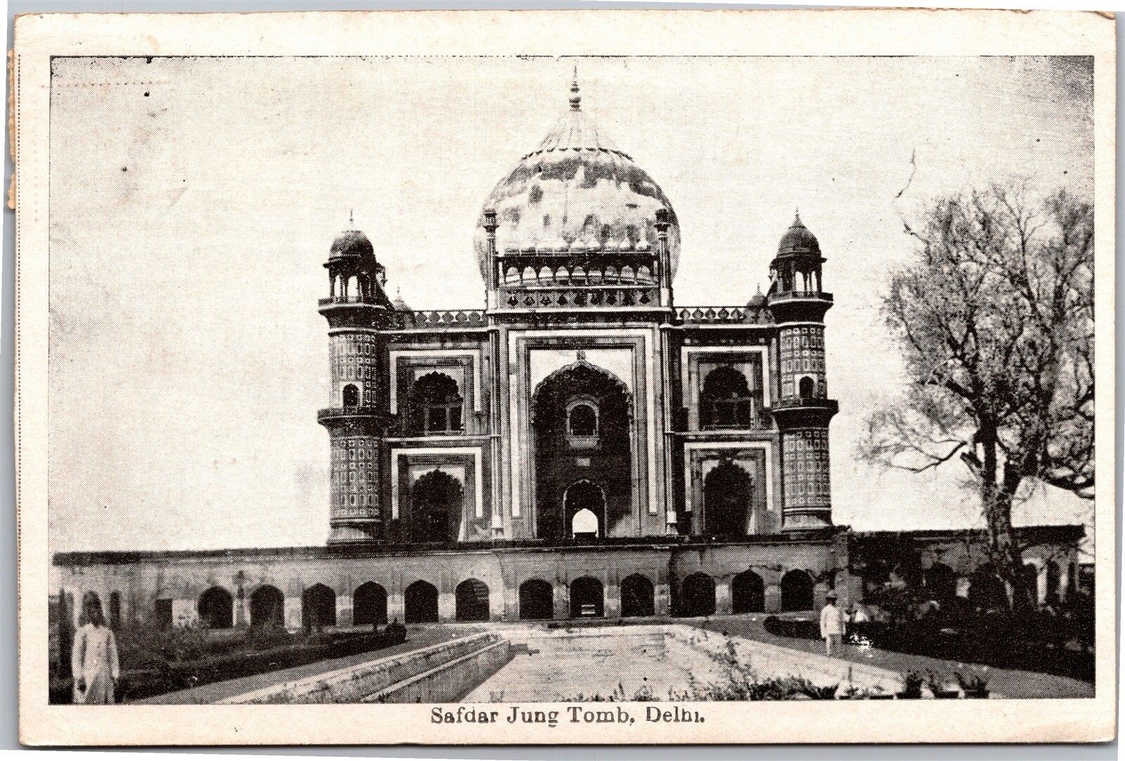 Safdar Jung Tomb, Delhi India c1950 Vintage Postcard H17