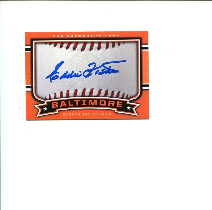 Eddie Fisher Baltimore Orioles 1966 World Series Champ Signed The Autograph Card
