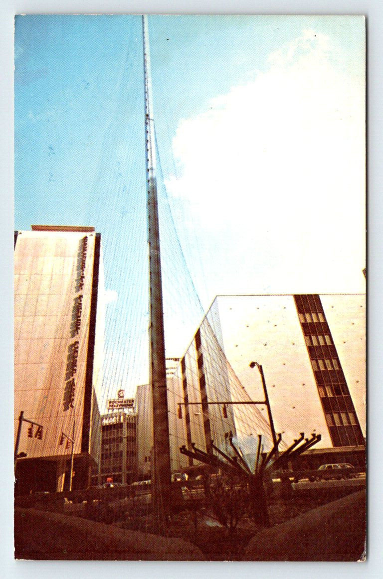 The Liberty Pole Downtown Rochester New York Vintage Postcard AF506