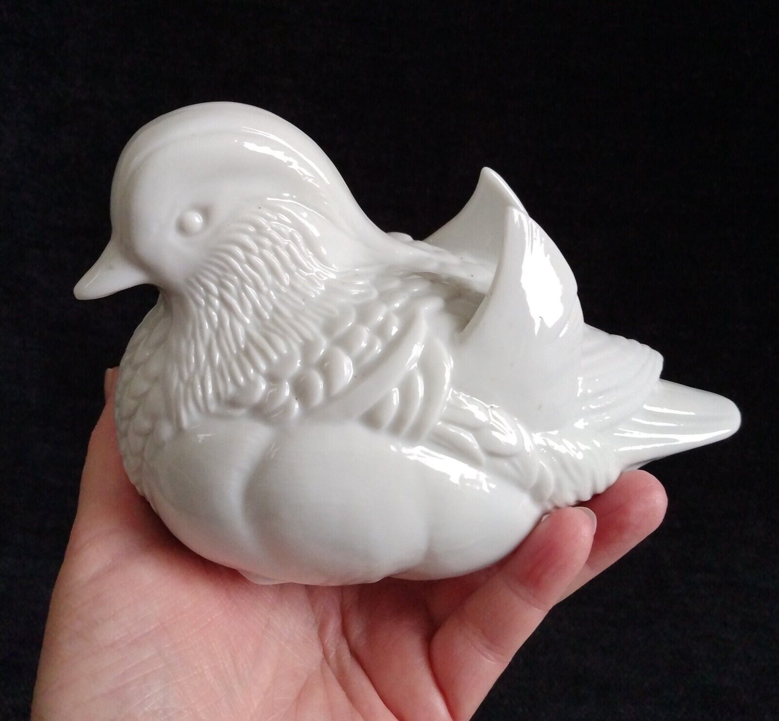 Vintage Porcelain White Dove Bird Figurine 6\