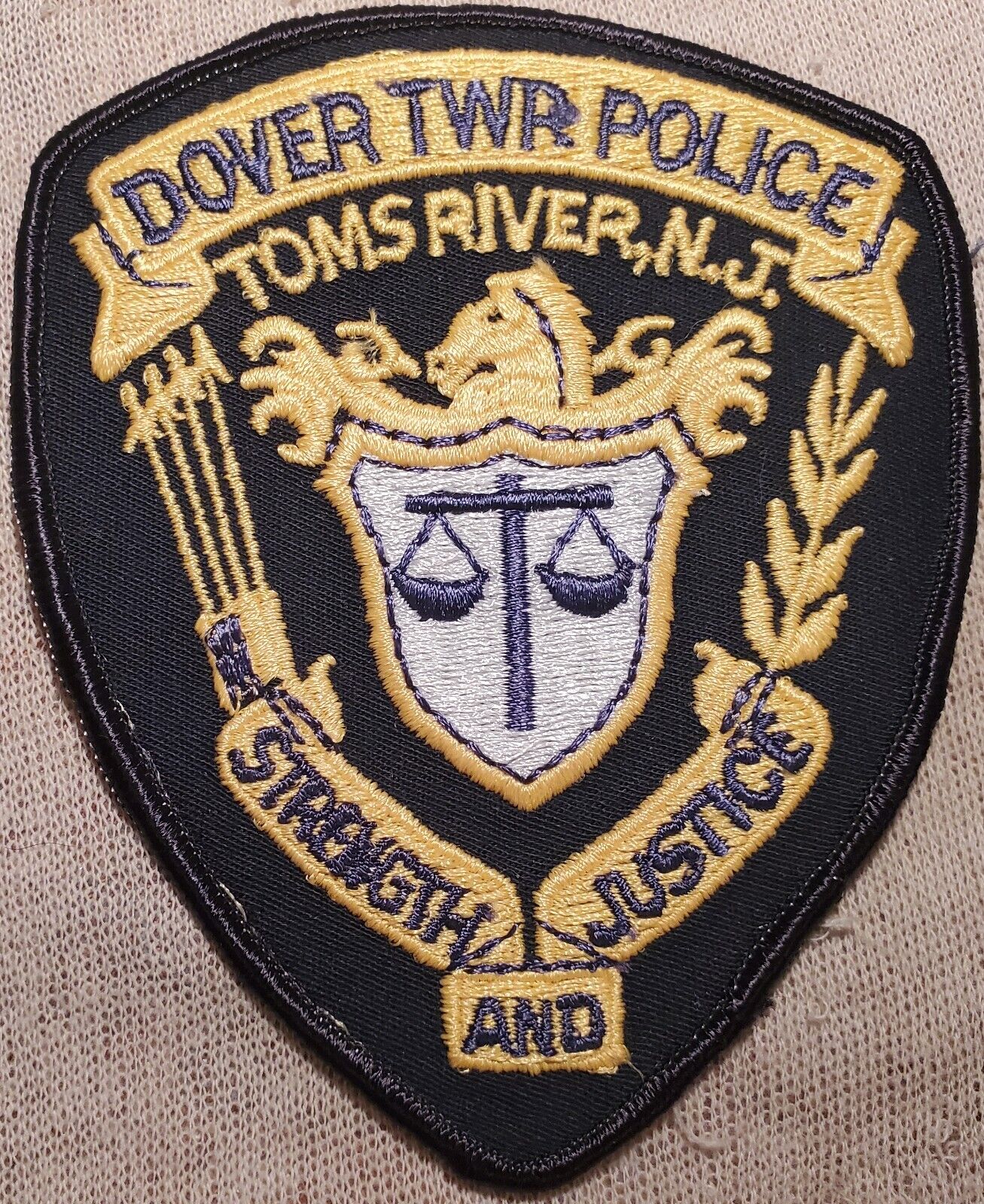 NJ Dover Twp. Toms River New Jersey Police Shoulder Patch