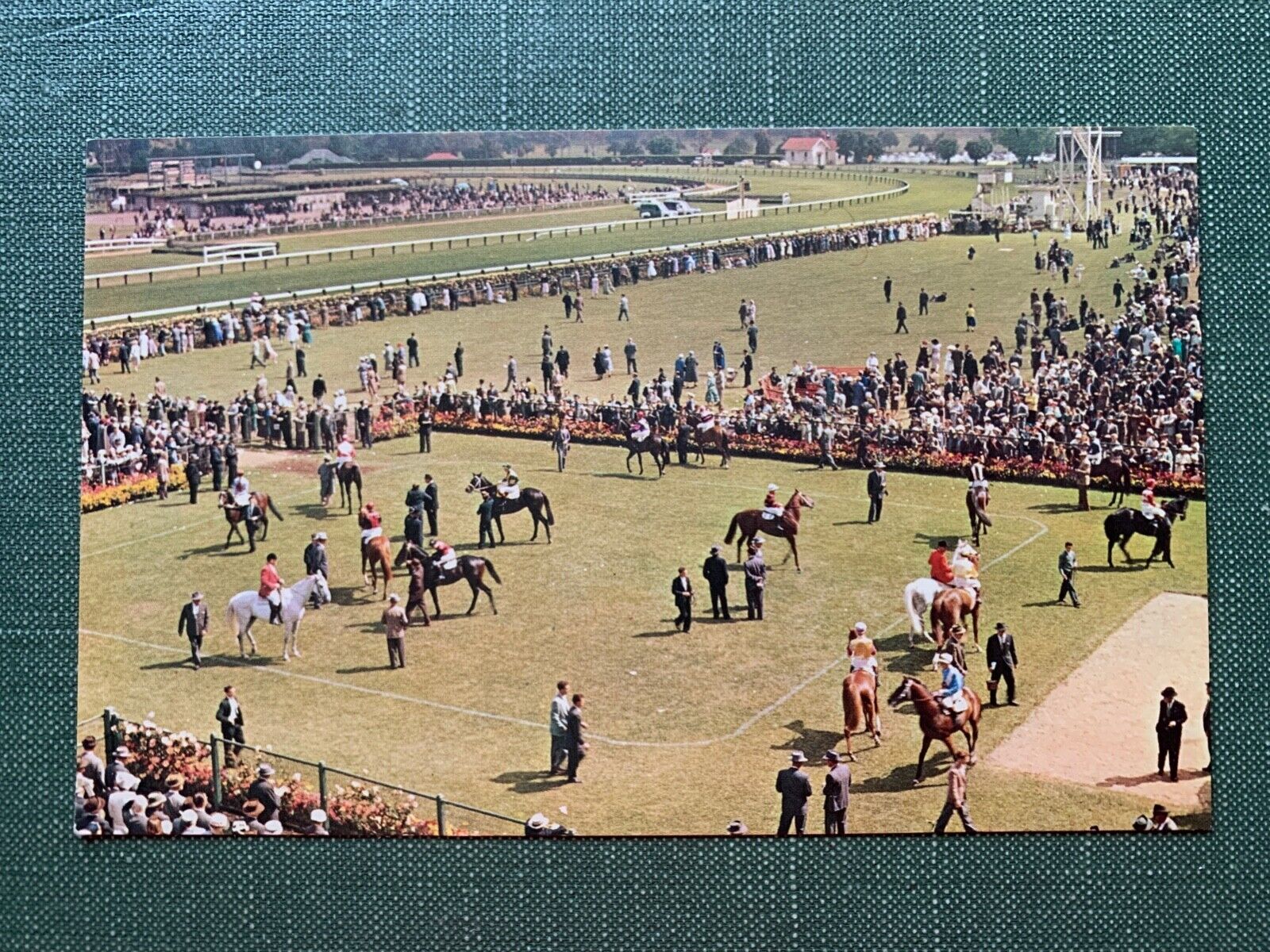 1950s MELBOURNE CUP FLEMINGTON RACE COURSE UNUSED VF  AUSTRALIA HORSE RACING 