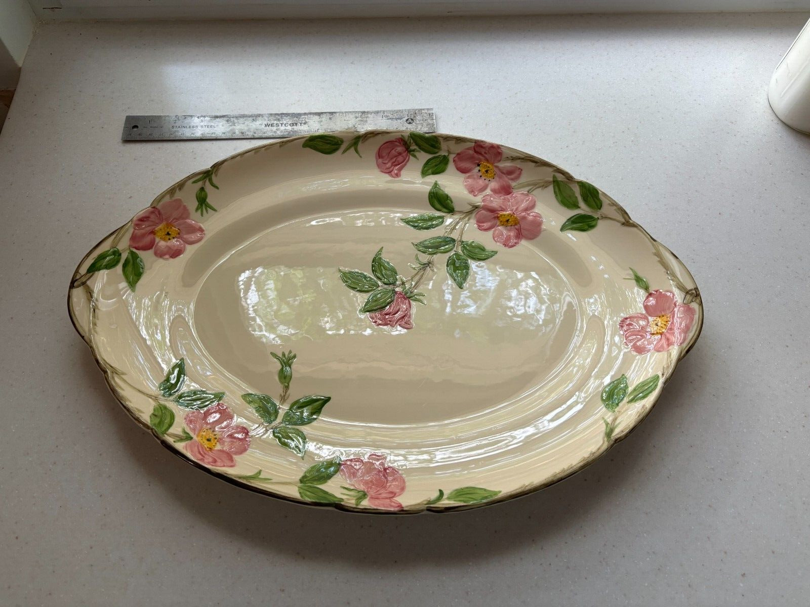 Vintage Franciscan Desert Rose Extra Large Oval Turkey Platter 19x13 USA