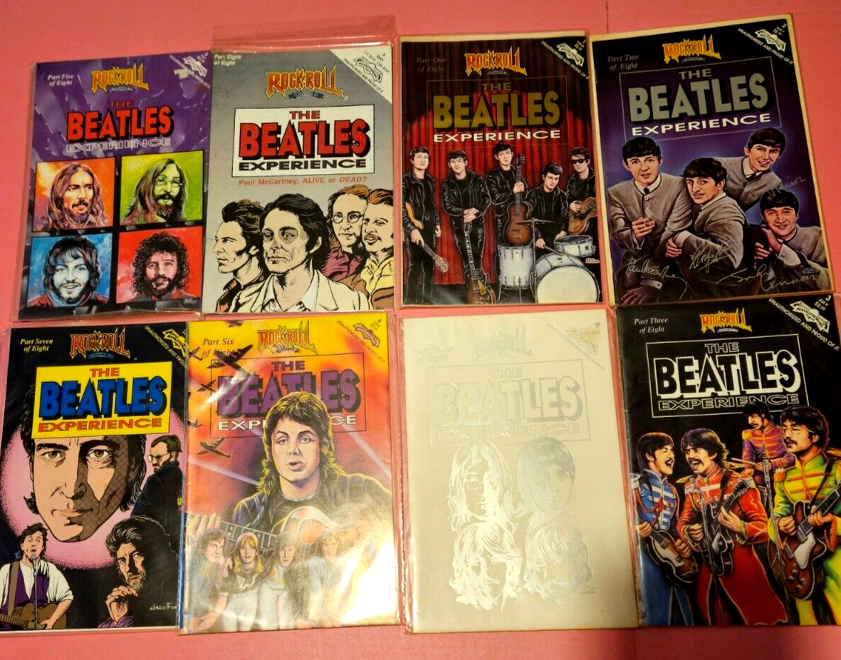 The Beatles Rock \'n Roll Comic Books, #1-8, 1991, Complete all 8 Set