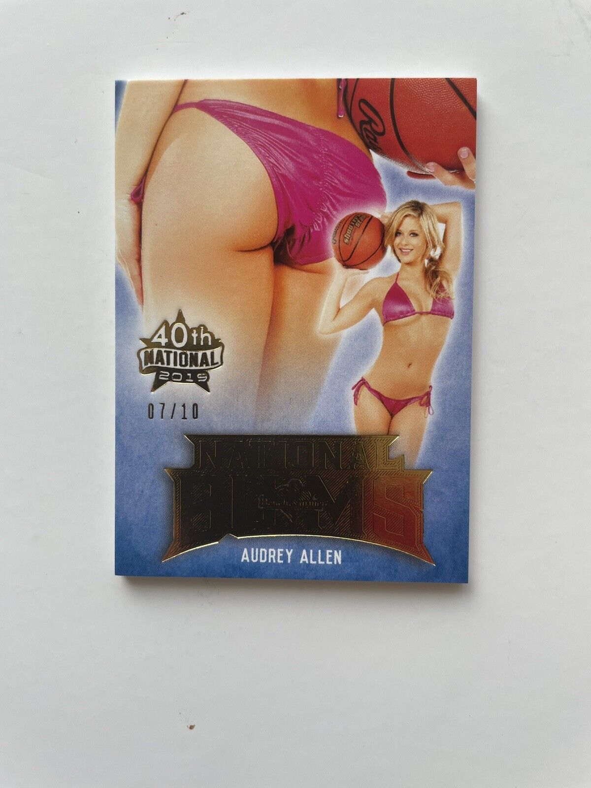 Audrey Allen 2019 Bench Warmer National Bums Butt Card  7/10