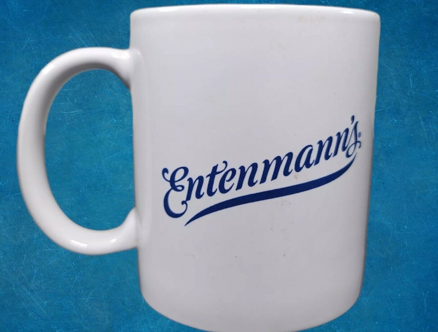 Entenmann\'s Rare Ceramic Coffee or Tea Mug White with Logo 