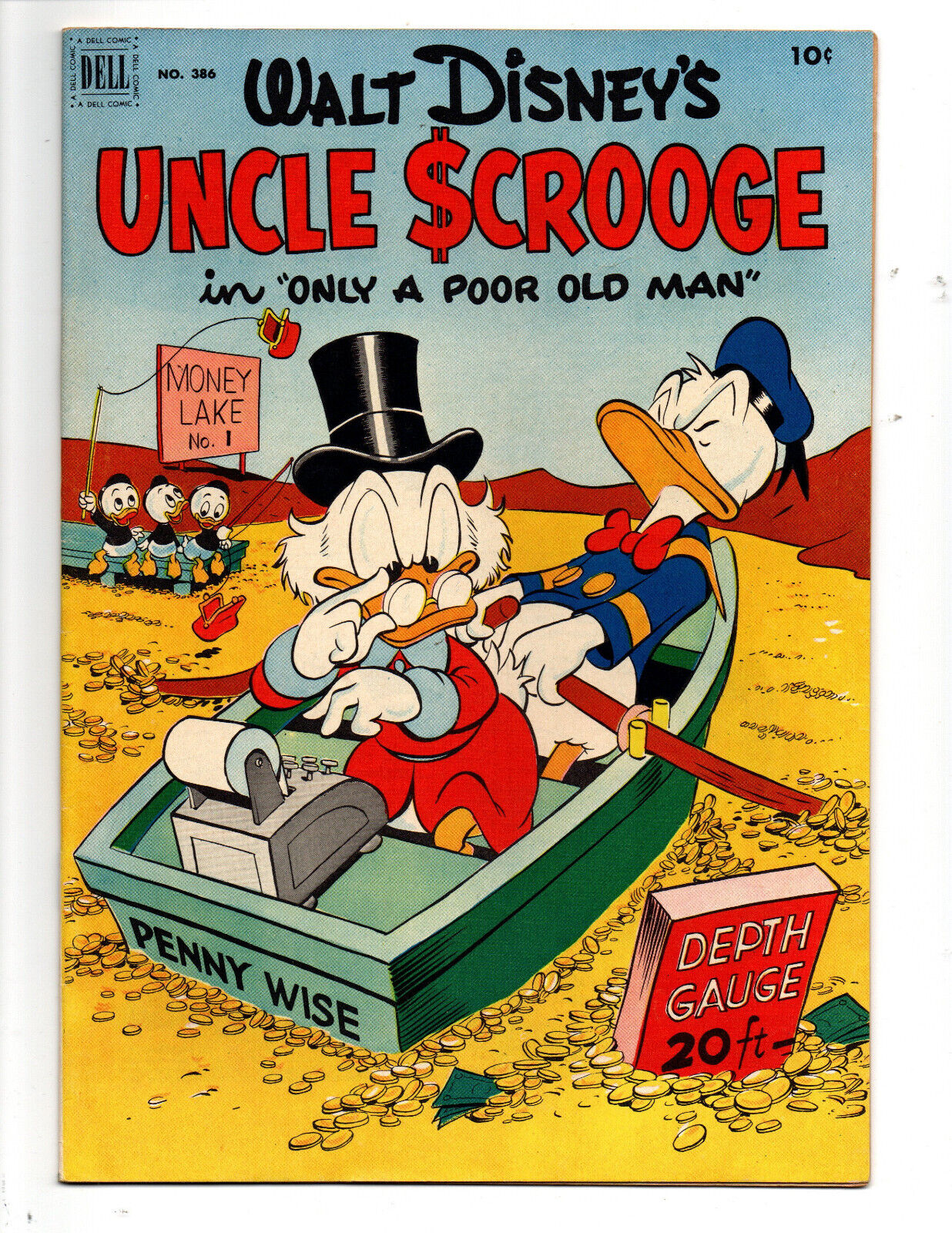 Uncle Scrooge #1   FC 386   VFine+   1952   Carl Barks   US shipping only