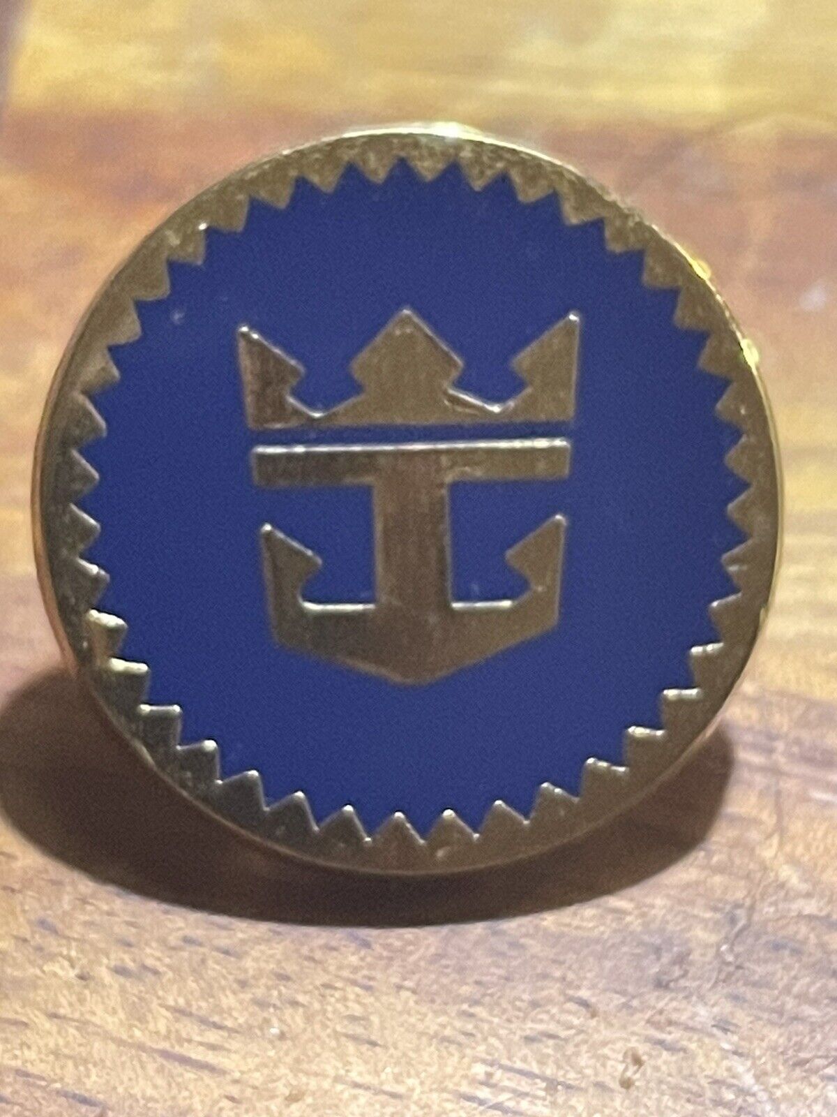 Royal Caribbean Lapel Pin Crown And Anchor Logo