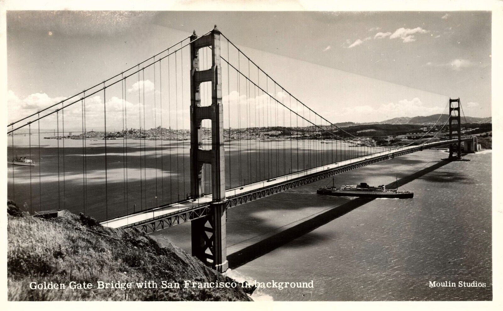SAN FRANCISCO RPPC - GOLDEN GATE BRIDGE - SAN FRANCISCO BRIDGE - MOULIN STUDIOS