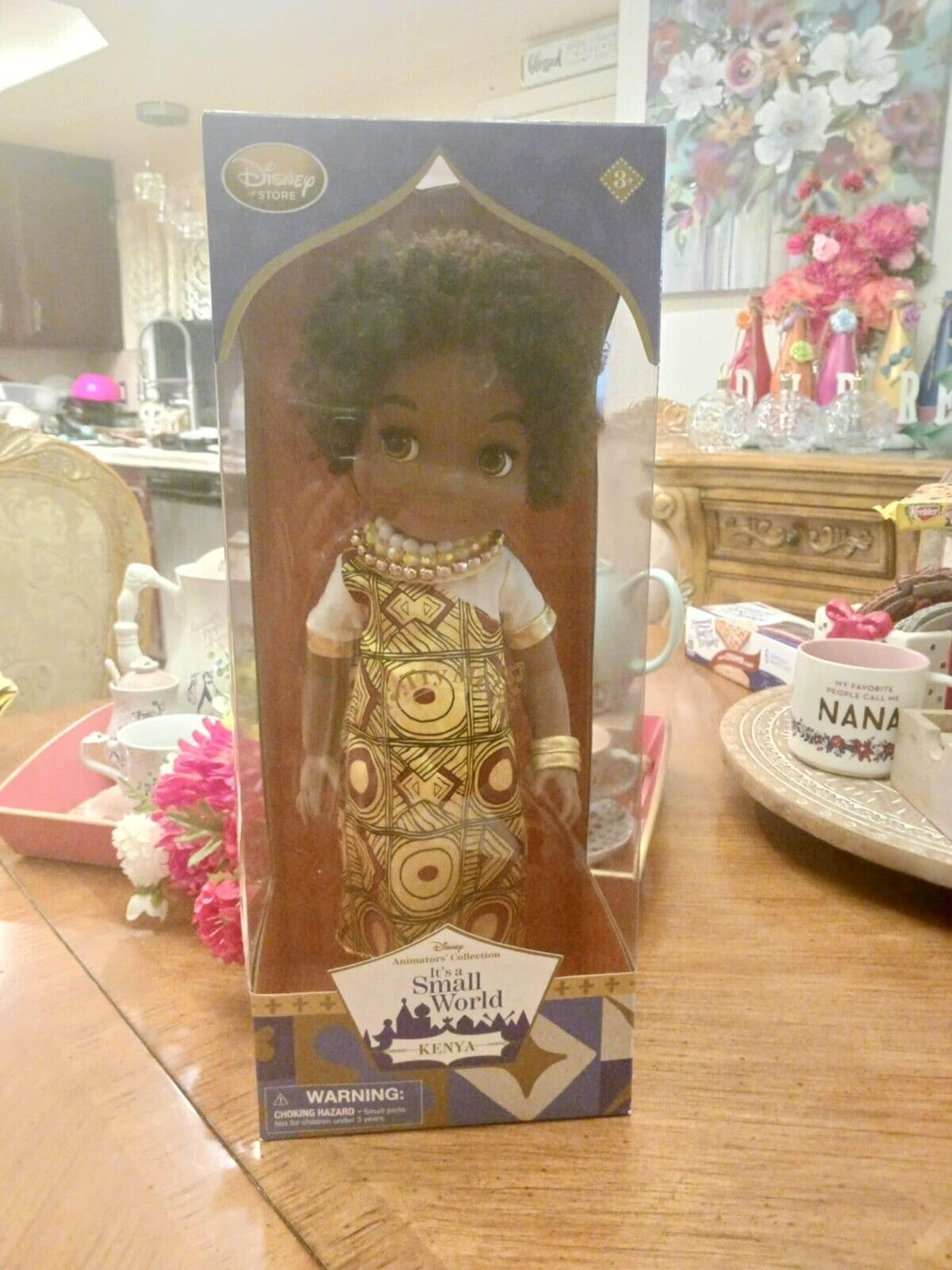 Disney Animators Collection It\'s A Small World KENYA Singing Doll RETIRED RARE