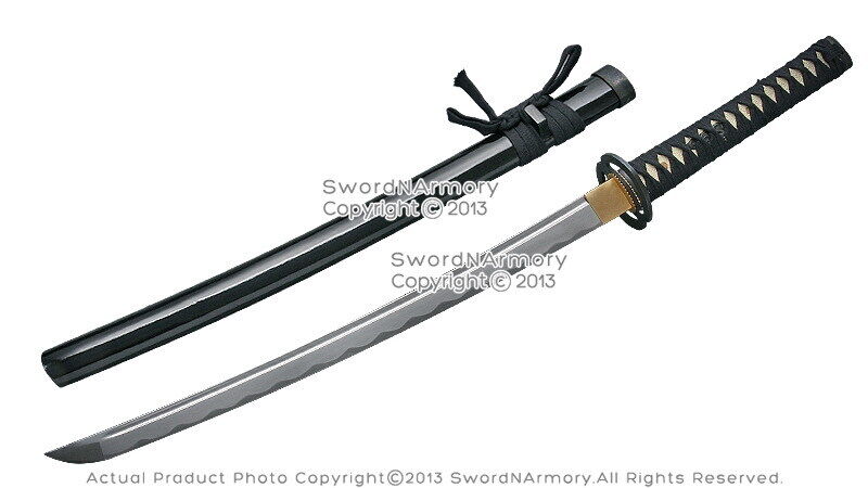 Handmade Functional Musashi Tsuba Full Tang Samurai Wakizashi Sword Sharp Blade