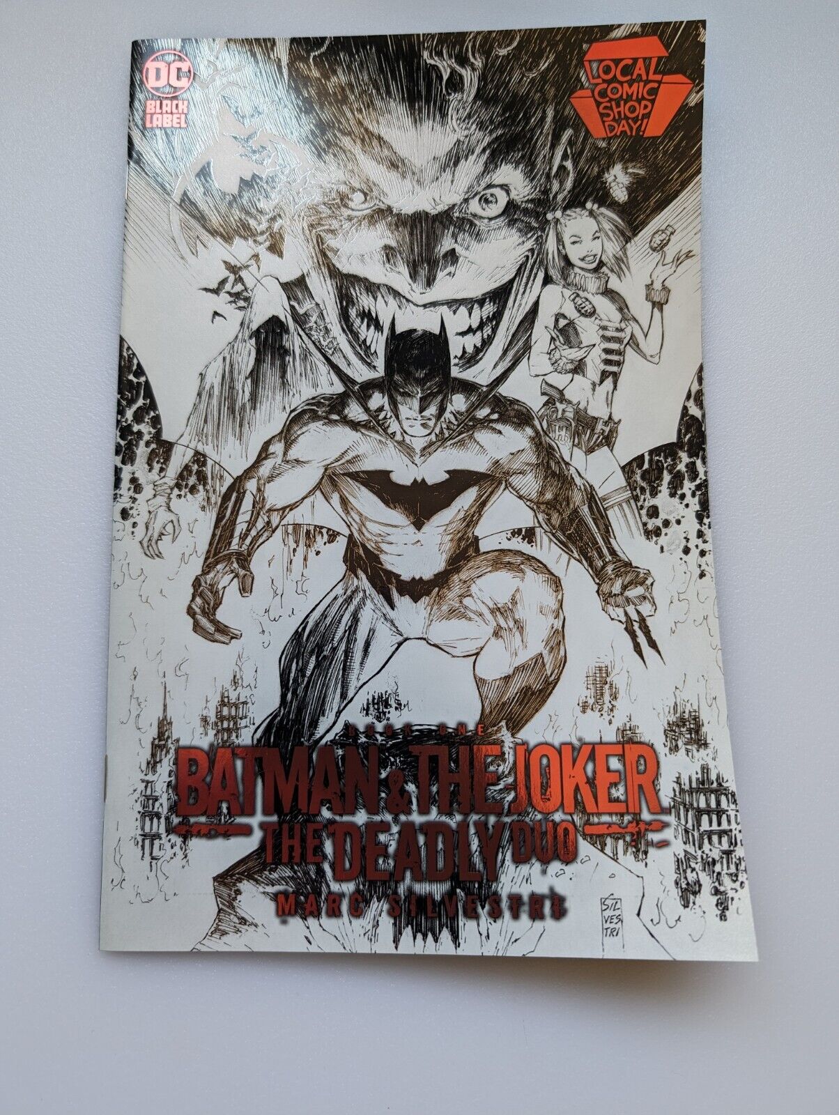 BATMAN THE JOKER DEADLY DUO #1 LCSD FOIL LOCAL COMIC SHOP DAY COVER