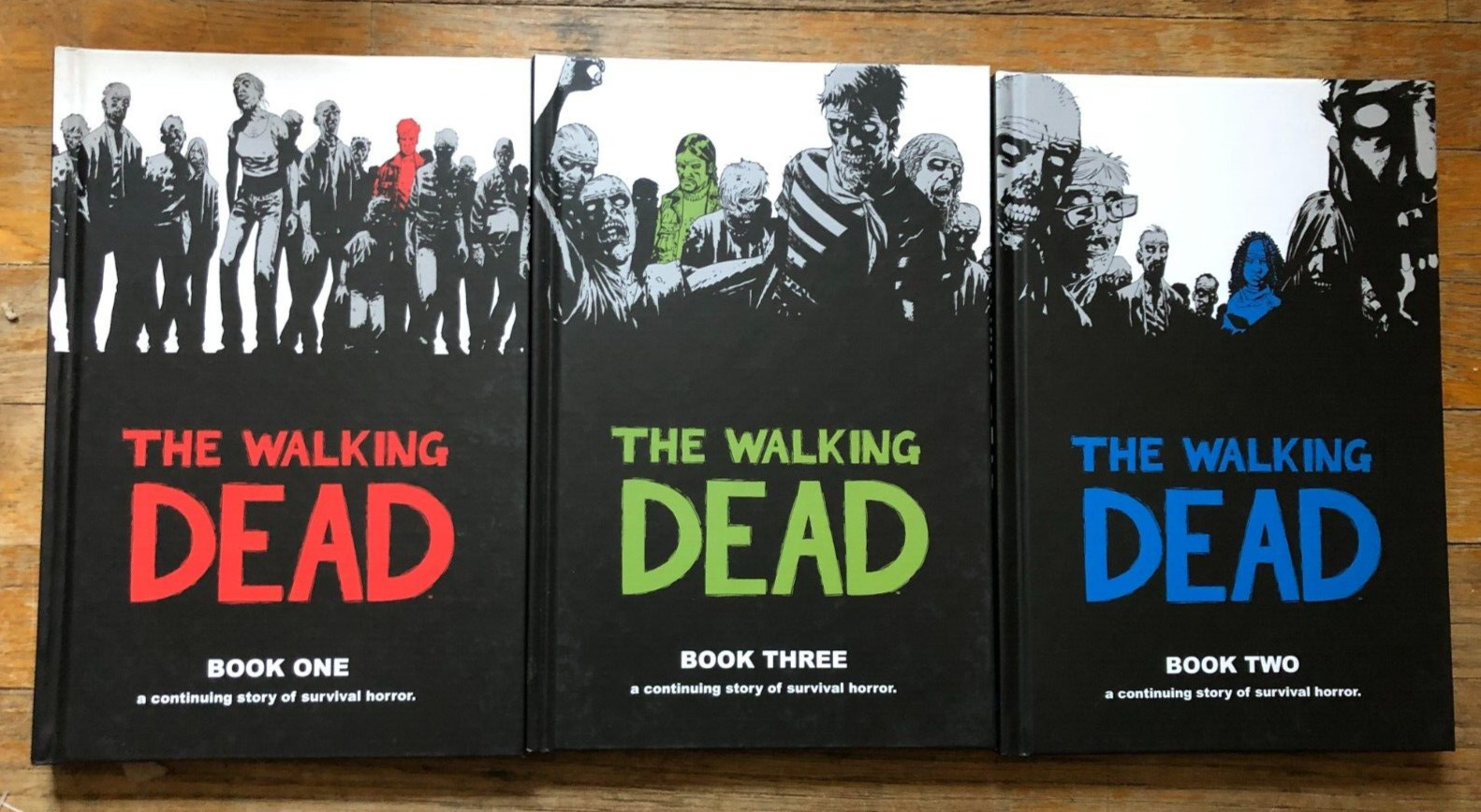 The Walking Dead Books Volume 1, 2, 3 Graphic Novel Comics Hard Cover Zombies