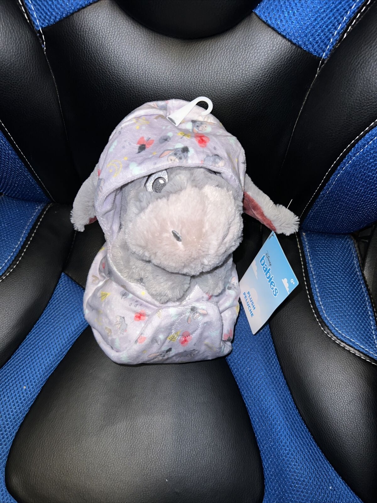 2023 Disney Parks Baby Eeyore in a Blanket Pouch Plush Winnie The Pooh New