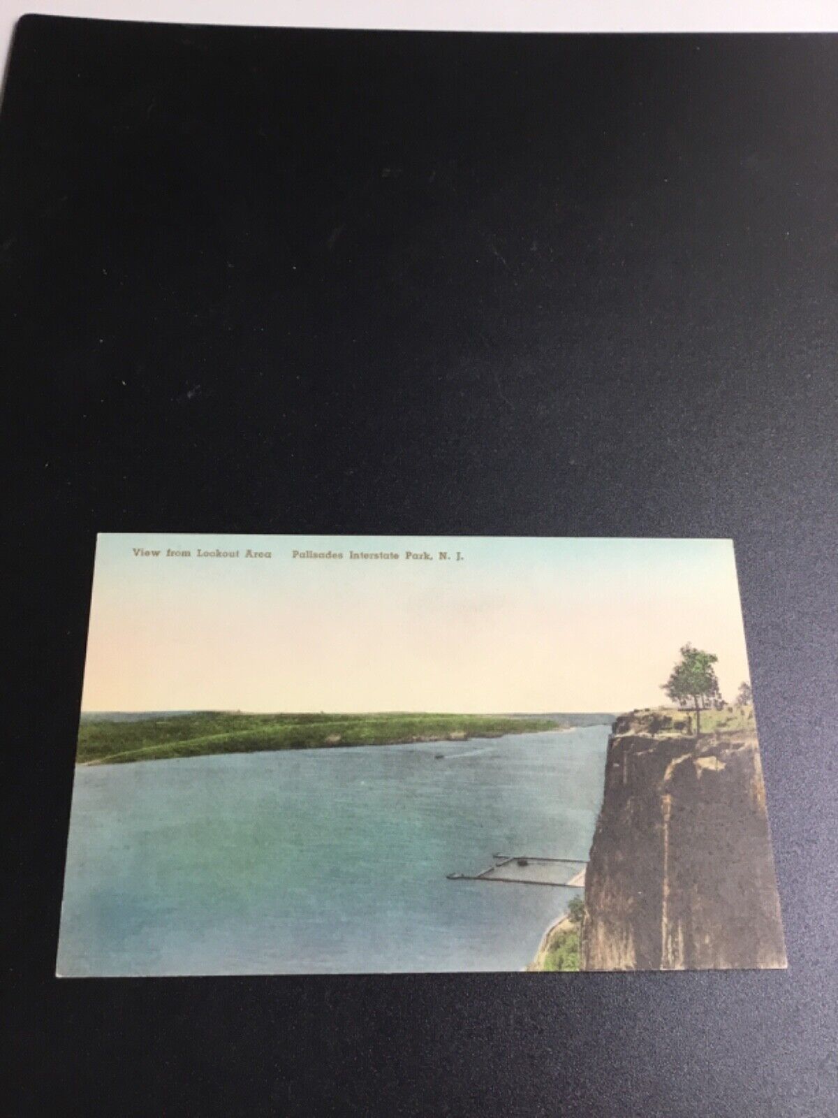 Palisades Interstate Park, NJ Postcard - View from Lookout Area 2548