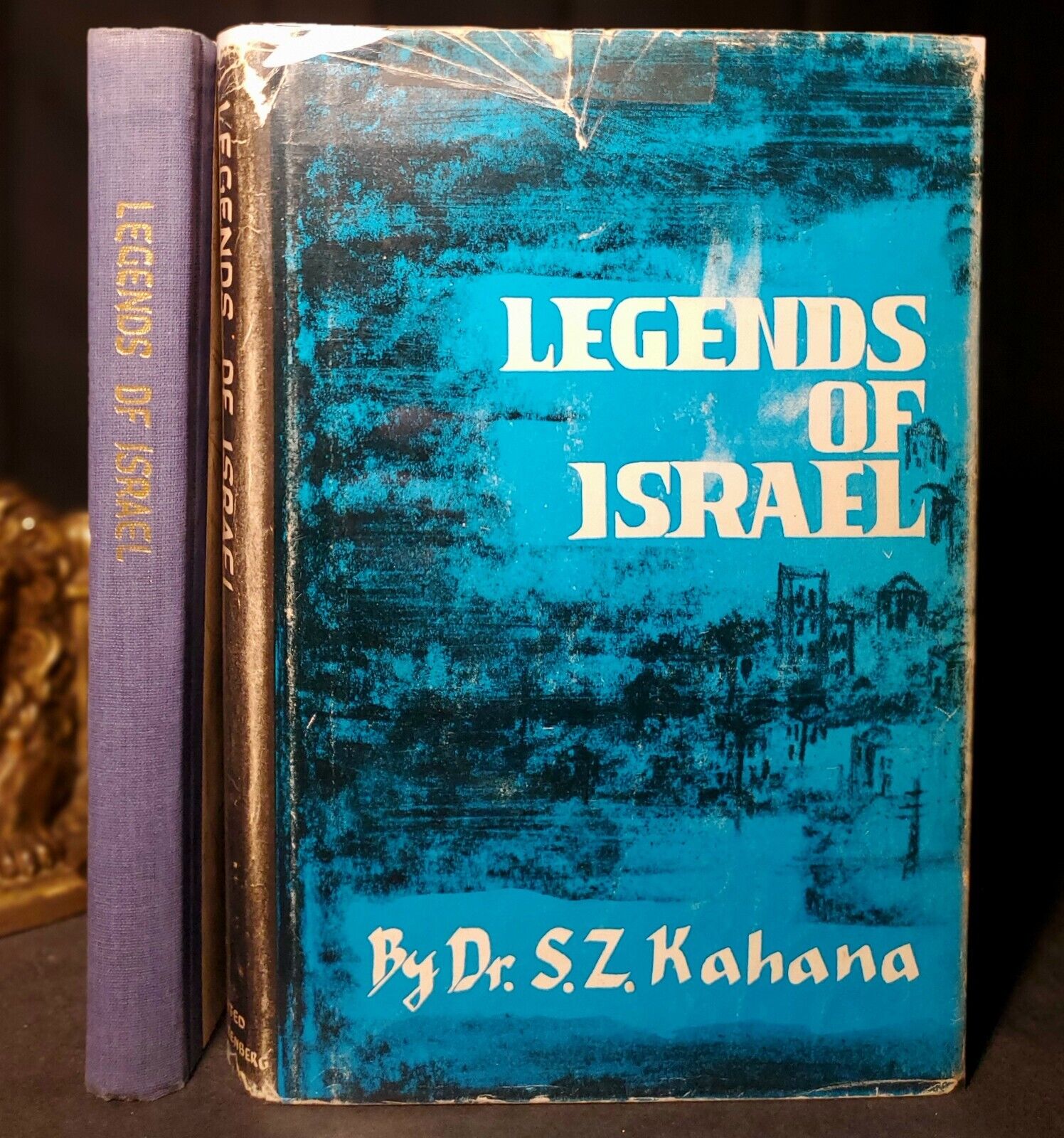 The Legends of Israel Jewish Fables by Dr. S. Kahana Vintage HCDJ 1969