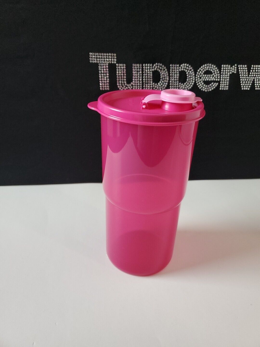 Tupperware Big 30oz Tumbler Pink Tabletop Tumbler ThirstQuake New