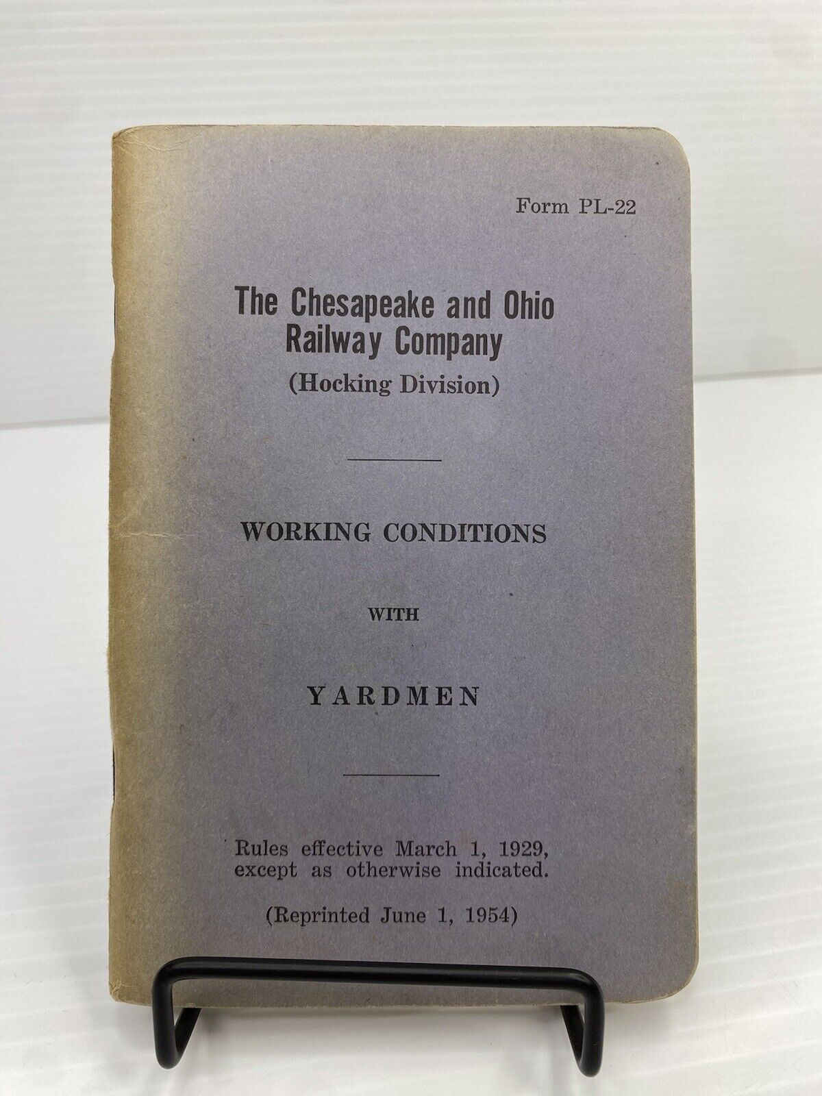 1954 Chesapeake & Ohio Railway Co Hocking Division Working Cond Yardmen Railroad