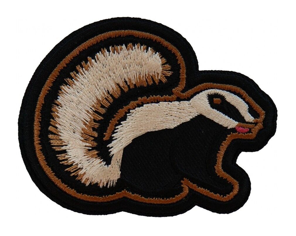 Small Cute Stinky Skunk Embroidered Patch  Inside USA