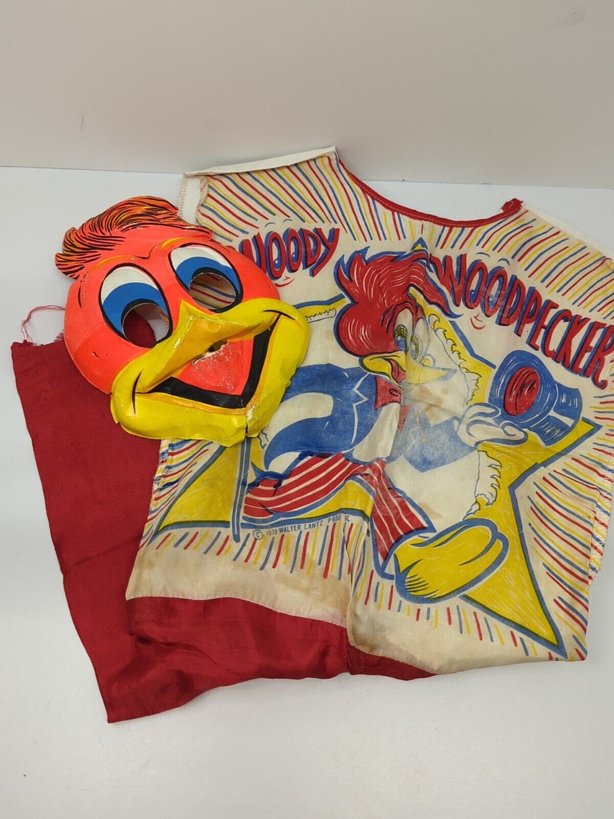 Vintage 1970 Woody Woodpecker Ben Cooper Halloween Costume