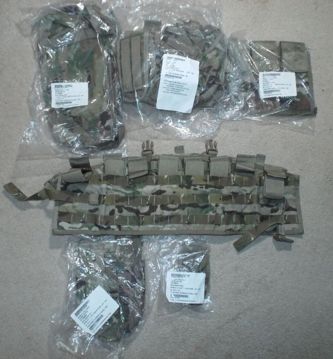 14 PC US Military Army MOLLE OCP Scorpion Rifleman Set w/TAP System NEW