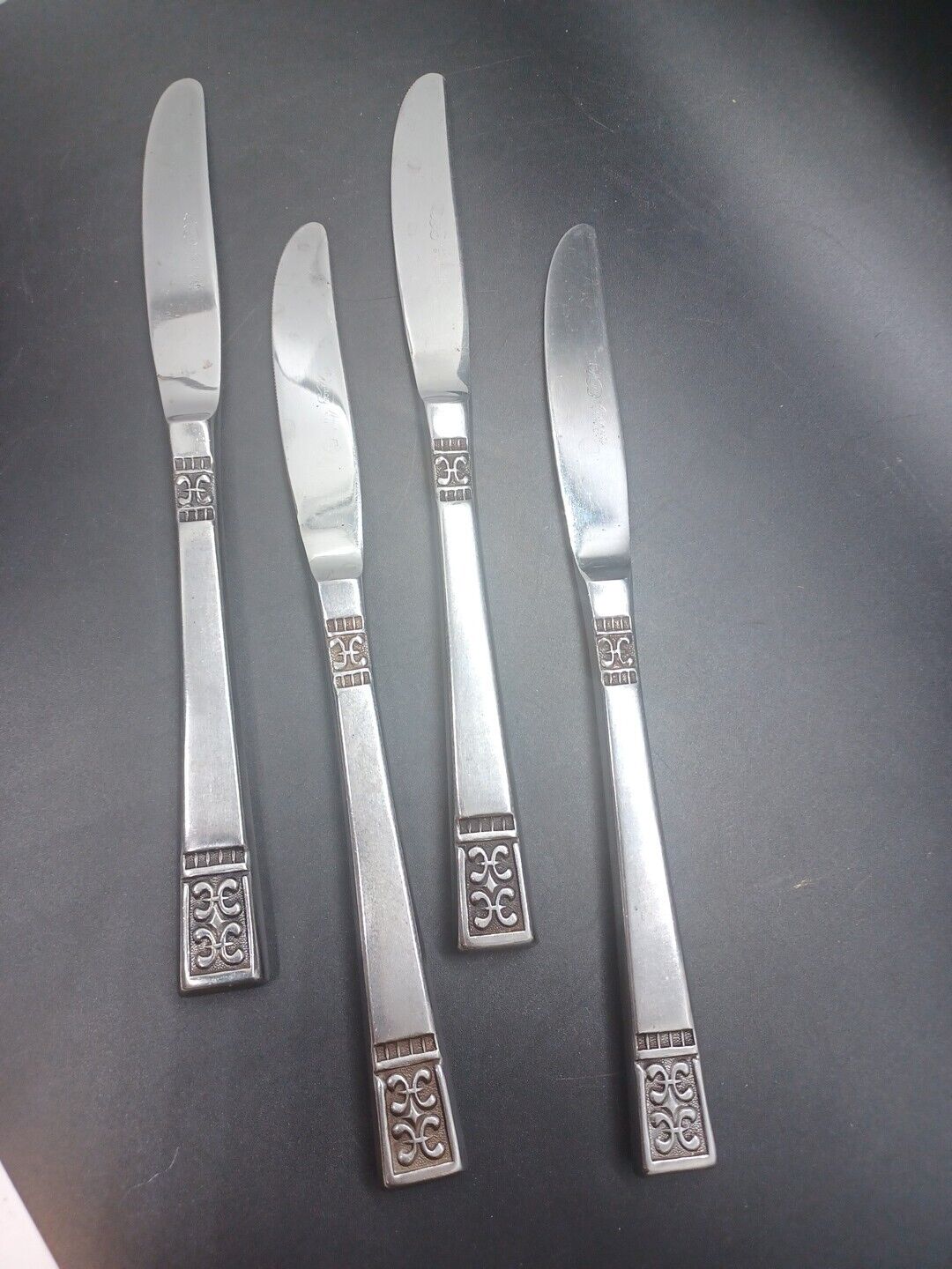 Grace Stainless Andante Japan Flatware - Set Of 4 Table Knives - Vintage