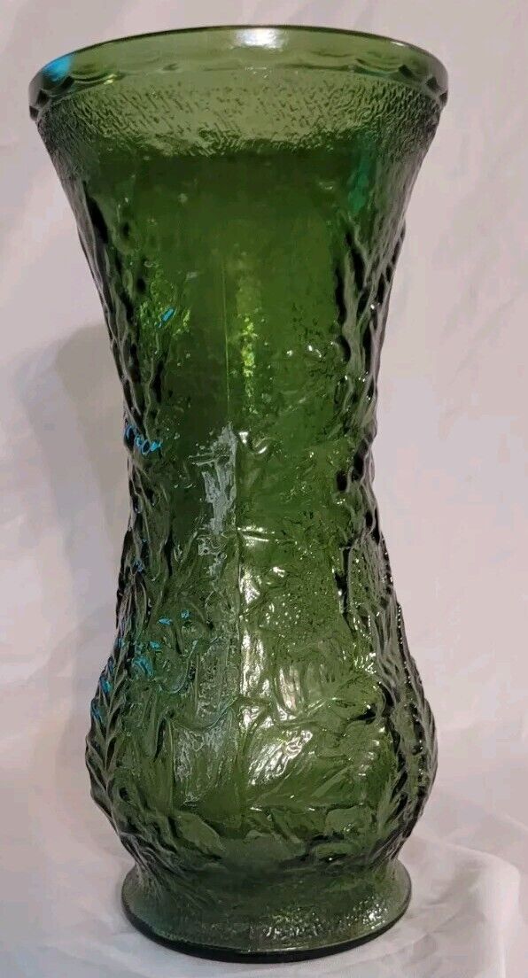 VTG Emerald Green Hoosier Glass Vase
