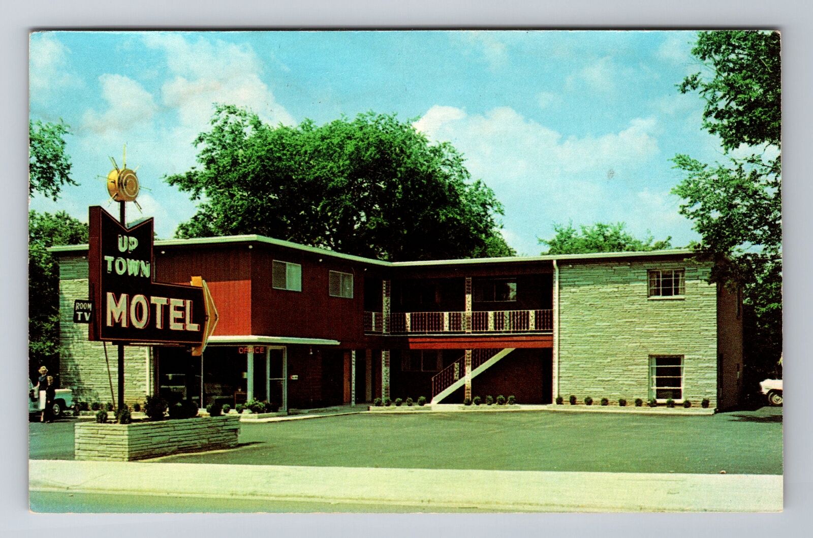 Lebanon TN-Tennessee, Uptown Motel Advertising, Antique Vintage Postcard