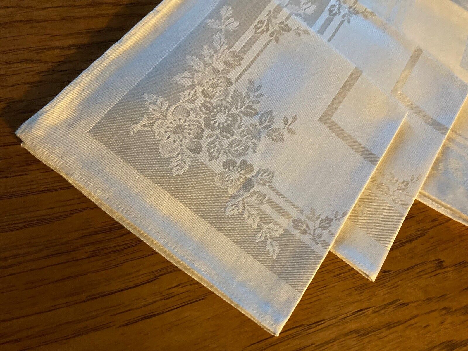 vintage floral print cloth napkin set of 6