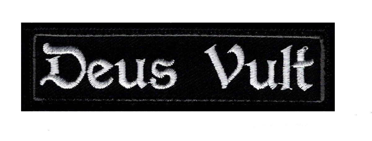 Deus Vult christian Templar Knight in God Wills Hook Patch (3.75 X 1.0) DV3 