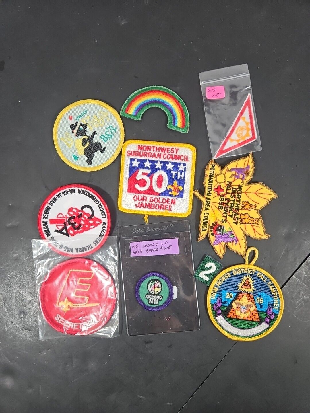 Vtg BSA Boy Scouts Of America Vintage Mixed Lot Of 10 Patches Badges GUC #8